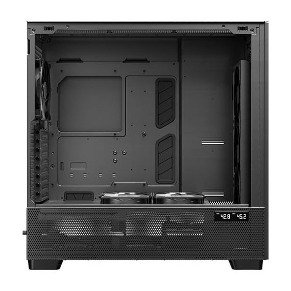 Antec FLUX PRO Full Tower Schwarz, Holz, 4 image