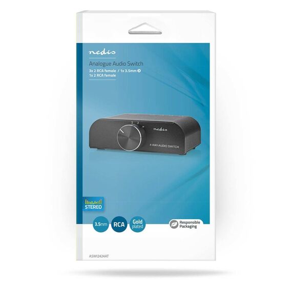 Nedis ASWI2424AT Audio-Switch Anthrazit, 3 image