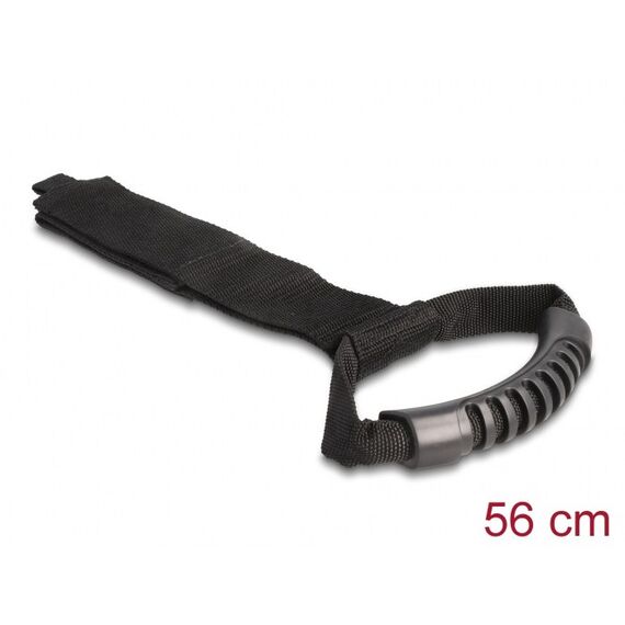 DeLOCK Tragegurt mit Klettverschluss L 560 x B 50 mm schwarz 2 Stück