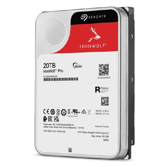 Seagate IronWolf Pro ST20000NT001 Interne Festplatte 20 TB 7200 RPM 256 MB 3.5", 3 image