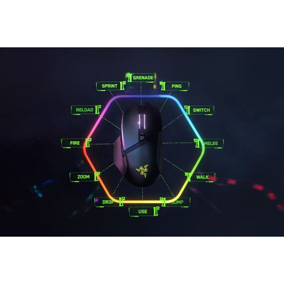 Razer Basilisk V3 Pro Maus Rechts RF Wireless + Bluetooth + USB Type-C Optisch 30000 DPI, 6 image