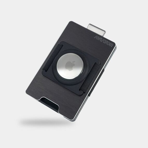 Aviator Wallet Slide Briefttasche Schwarz Aluminium, 2 image