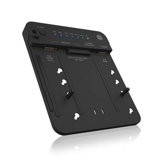 ICY BOX IB-2913MCL-C31, Docking & CloneStation für M.2 NVMe/SATA & 2,5"/3,5" SATA zu M.2 NVMe SSDs
