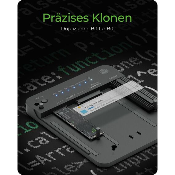 ICY BOX IB-2913MCL-C31, Docking & CloneStation für M.2 NVMe/SATA & 2,5"/3,5" SATA zu M.2 NVMe SSDs, 6 image