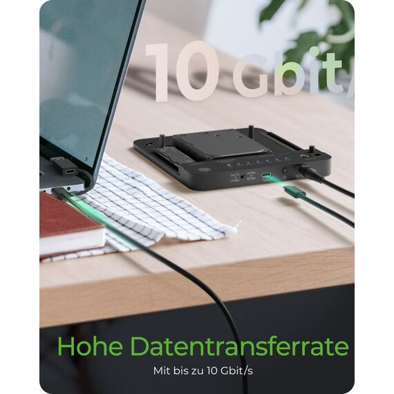 ICY BOX IB-2913MCL-C31, Docking & CloneStation für M.2 NVMe/SATA & 2,5"/3,5" SATA zu M.2 NVMe SSDs, 8 image