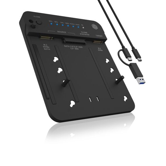 ICY BOX IB-2913MCL-C31, Docking & CloneStation für M.2 NVMe/SATA & 2,5"/3,5" SATA zu M.2 NVMe SSDs, 10 image