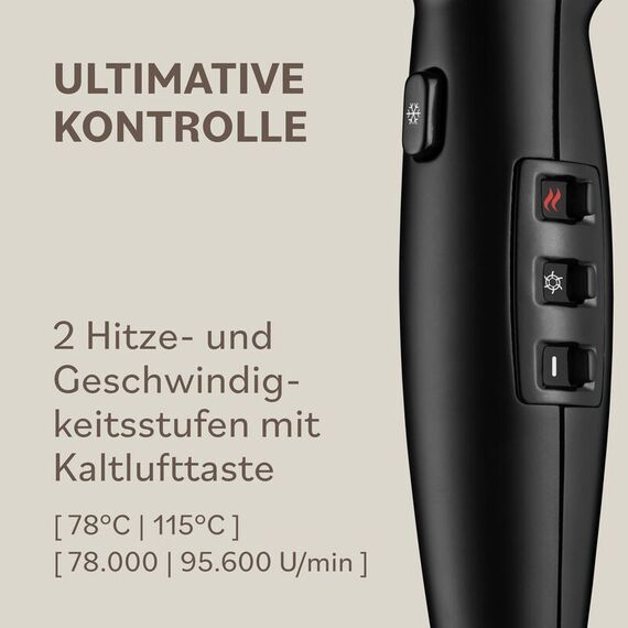 BaByliss LUPIA Haartrockner 2200 W Schwarz, 5 image
