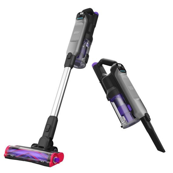 Black & Decker BHFEA640WG Stabstaubsauger Batterie Trocken Zyklonal Beutellos 0,75 l Schwarz, Edelstahl