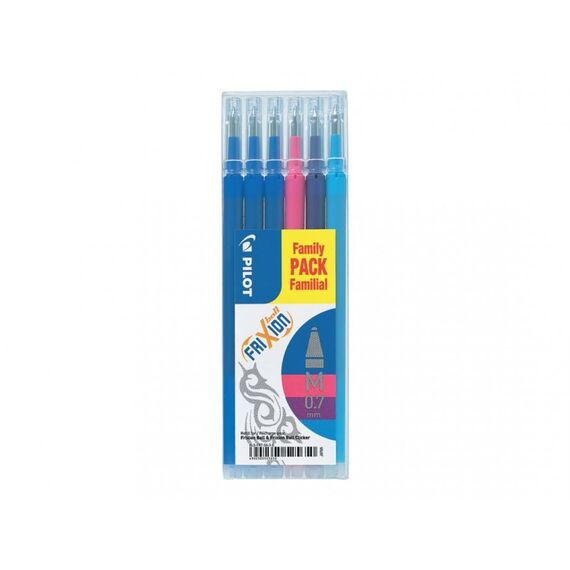 Pilot FriXion Ball Medium Blau, Pink, Violett 6 Stück(e)