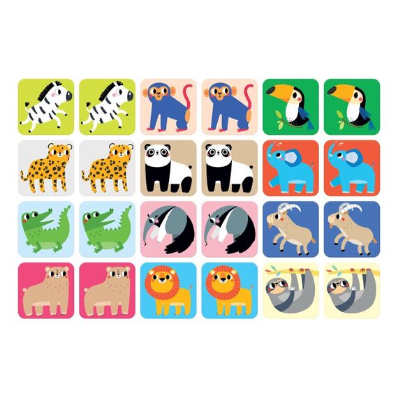 Banana Panda 49121 Brettspiel Suuuper Size Memory Game Wild Animals 10 min Speicher, 5 image
