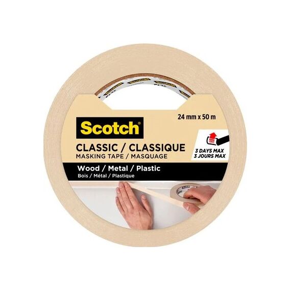 3M Classic 50 m Maler-Abdeckband Für die Nutzung im Innenbereich geeignet Beige, 3 image