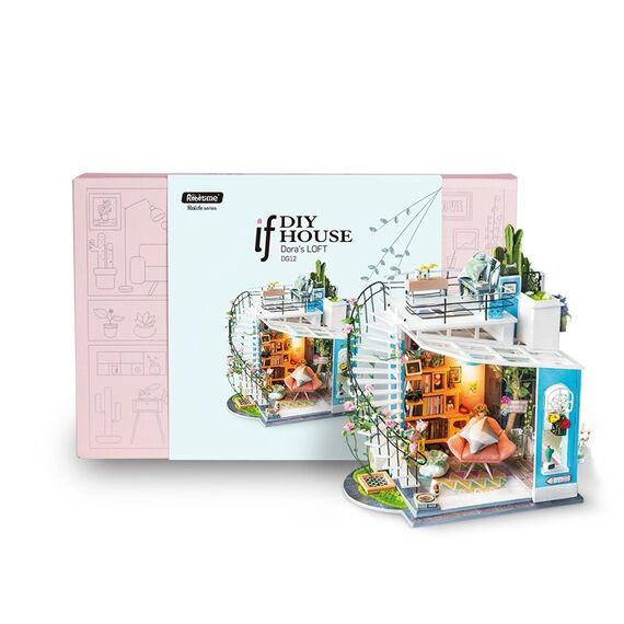 ROBOTIME DG12 DIY-Miniatur-Haus/Bücherecke DIY-Miniaturhaus, 5 image