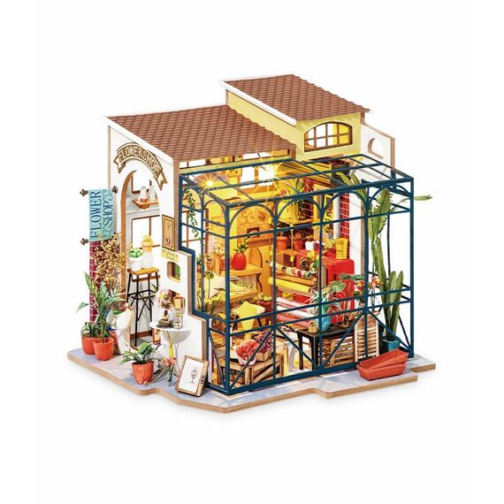 ROBOTIME DG145 DIY-Miniatur-Haus/Bücherecke DIY-Miniaturhaus