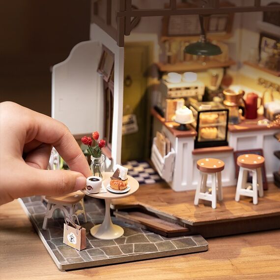 ROBOTIME DG162 DIY-Miniatur-Haus/Bücherecke DIY-Miniaturhaus, 6 image