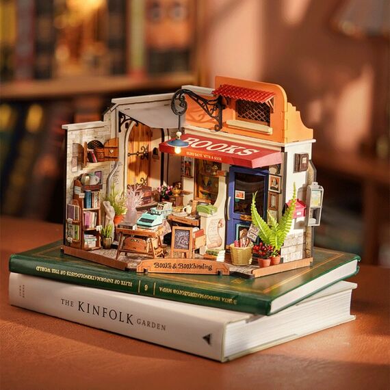 ROBOTIME Corner Bookstore 3D-Puzzle 108 Stück(e) Stadt, 2 image