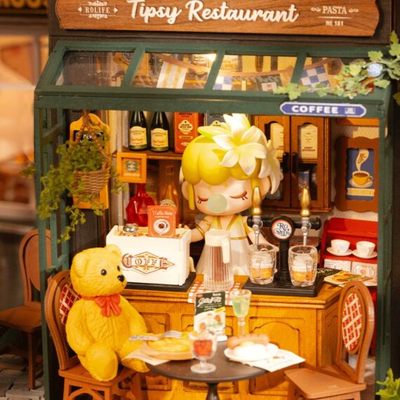 ROBOTIME Tipsy Restaurant 3D-Puzzle 297 Stück(e) Stadt, 4 image