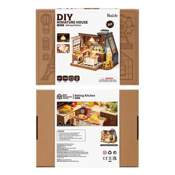 ROBOTIME DG172 DIY-Miniatur-Haus/Bücherecke DIY-Miniaturhaus, 6 image
