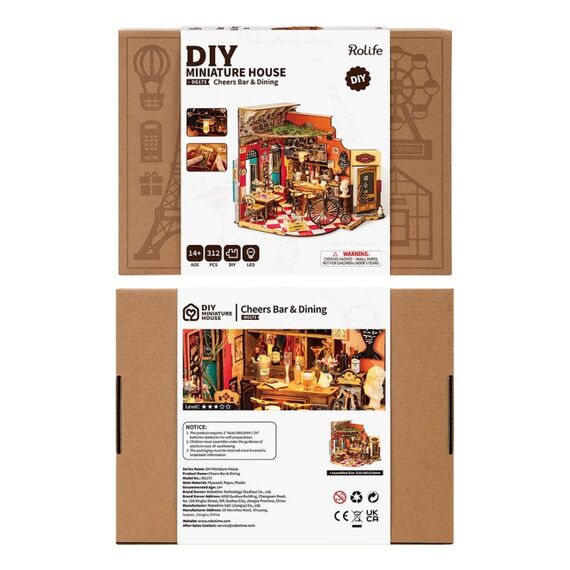 ROBOTIME DG173 DIY-Miniatur-Haus/Bücherecke DIY-Miniaturhaus, 7 image