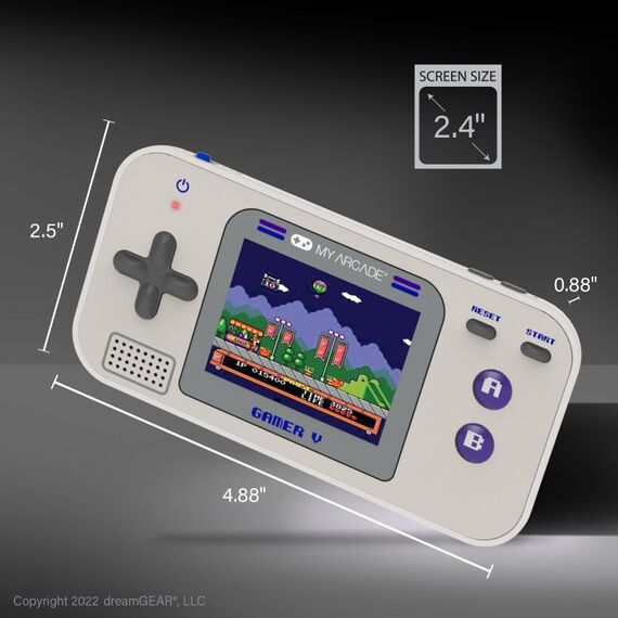 dreamGEAR My Arcade Gamer V Classic (220 in 1) Gray & Purple, 3 image
