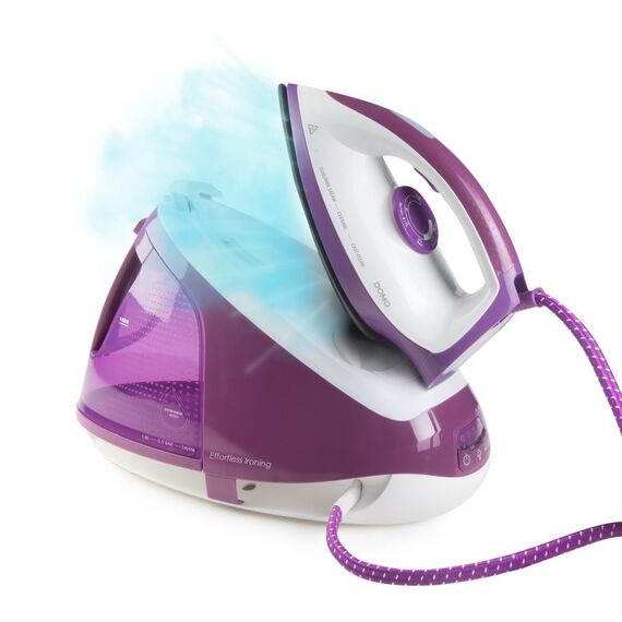 Domo DO7115S 2400 W 1,8 l Keramik-Bügelsohle Violett, Weiß, 2 image