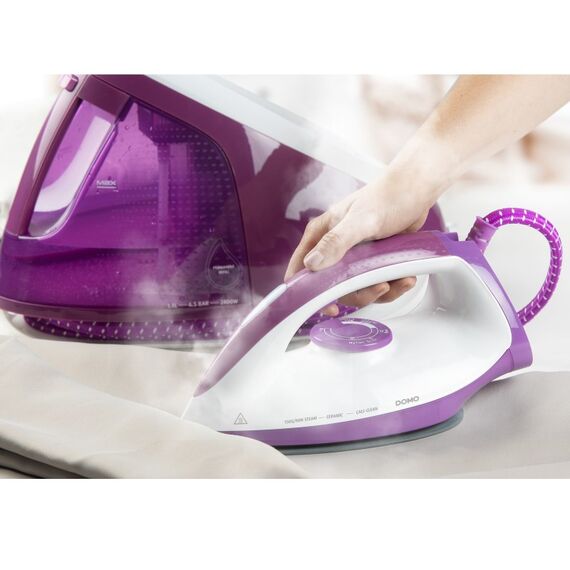 Domo DO7115S 2400 W 1,8 l Keramik-Bügelsohle Violett, Weiß, 5 image