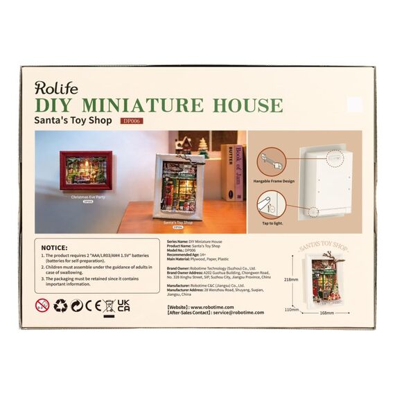 ROBOTIME DP006 DIY-Miniatur-Haus/Bücherecke DIY-Miniaturhaus, 3 image