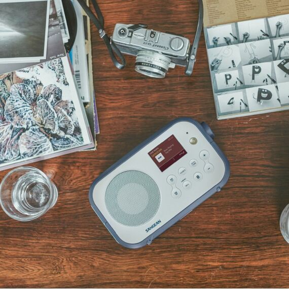 Sangean DPR-42BT Tragbar Analog & Digital Blau, Weiß, 4 image