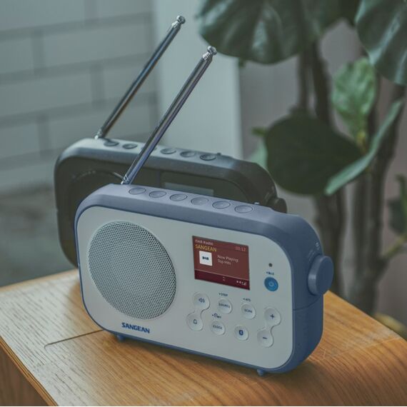 Sangean DPR-42BT Tragbar Analog & Digital Blau, Weiß, 6 image
