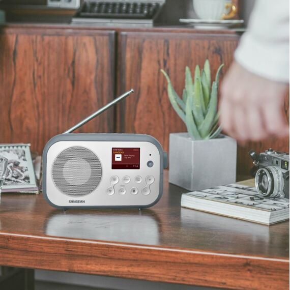 Sangean DPR-42BT Tragbar Analog & Digital Blau, Weiß, 5 image