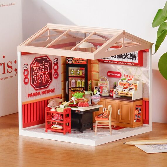 ROBOTIME DW020 DIY-Miniatur-Haus/Bücherecke DIY-Miniaturhaus, 2 image