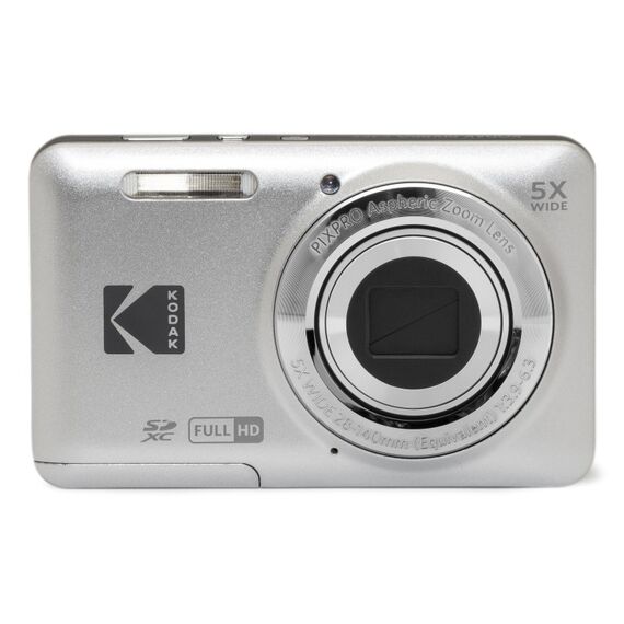 Kodak PIXPRO FZ55 1/2.3" Kompaktkamera 16 MP CMOS 4608 x 3456 Pixel Silber, Farbe: Silber, Kapazität: 63 MB
