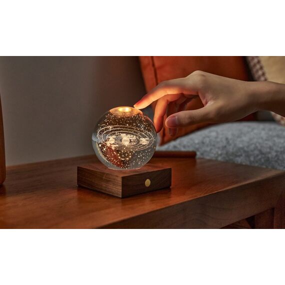 Gingko Design G025SO Tischleuchte 2 W LED Transparent, Walnuss, 3 image