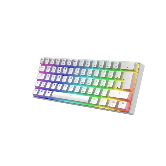 Deltaco Gaming GAM-175-W-CH Tastatur USB QWERTZ Schweiz Weiß, Farbe: Weiß, Länge: 1,8 m, 4 image
