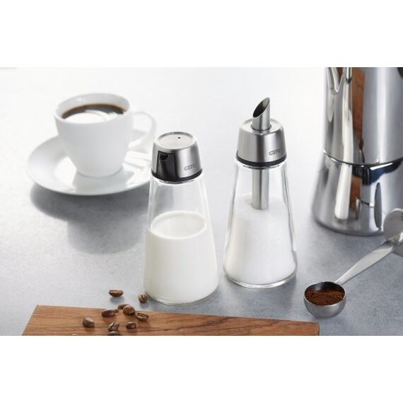 GEFU BRUNCH Zuckerstreuer Glas, Kunststoff, Edelstahl, 2 image