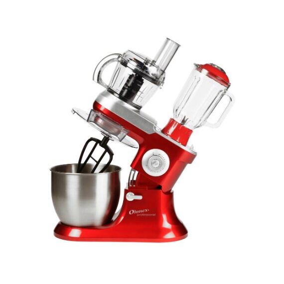 Ohmex OHM-SMX-6100/BLX Küchenmaschine 1200 W 6,5 l Rot, Edelstahl