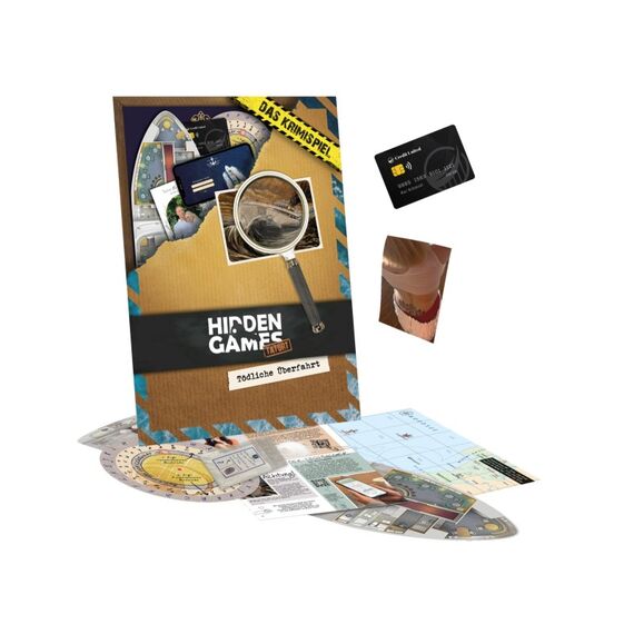 Hidden Games HGAK09TU Brettspiel TÖDLICHE ÜBERFAHRT Kartenspiel Detektiv