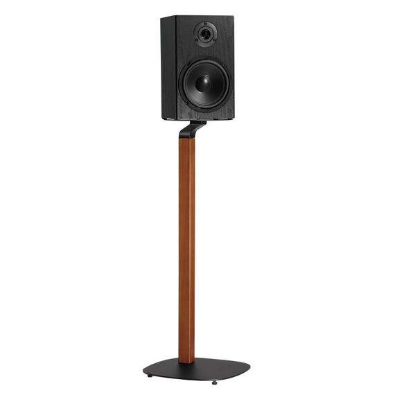 myWall HS 20 Lautsprecher-Halterung Flur Kunststoff, Stahl Schwarz, Holz, 2 image