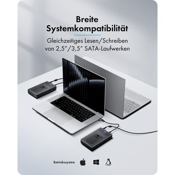 ICY BOX Spade Base 388 Festplattengehäuse für 2,5"/3,5" SATA SSD/HDD, 7 image