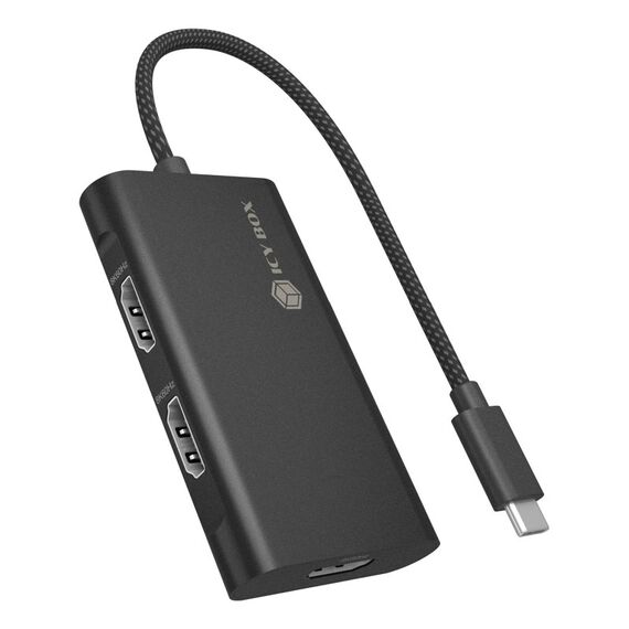 ICY BOX Adapter für USB Type-C zu 3x HDMI