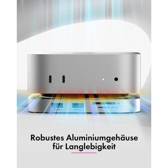 ICY BOX Mac mini M4 DockingStation mit M.2 SSD-Speichererweiterung, 7 image