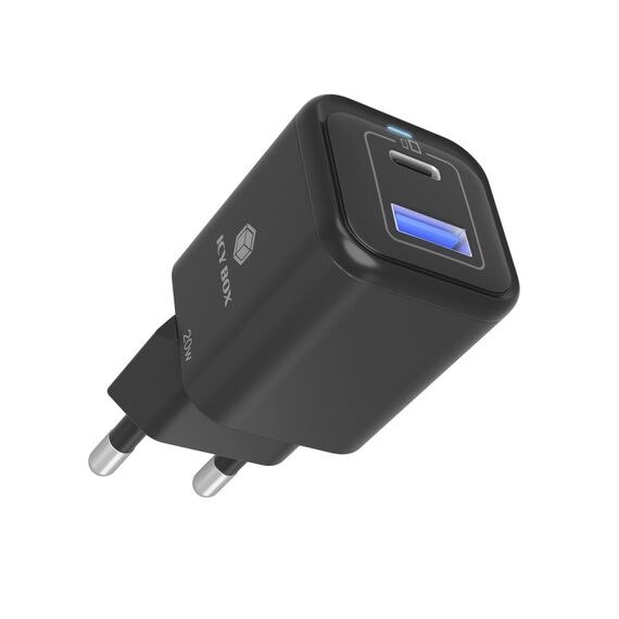 ICY BOX IB-PS1020-PD, 2 Port USB 20 W Schnellladegerät für Mobilgeräte, 1x Type-C® PD 3.0 Anschluss, 1x USB Type-A QC 3.0 Anschluss, 7 image