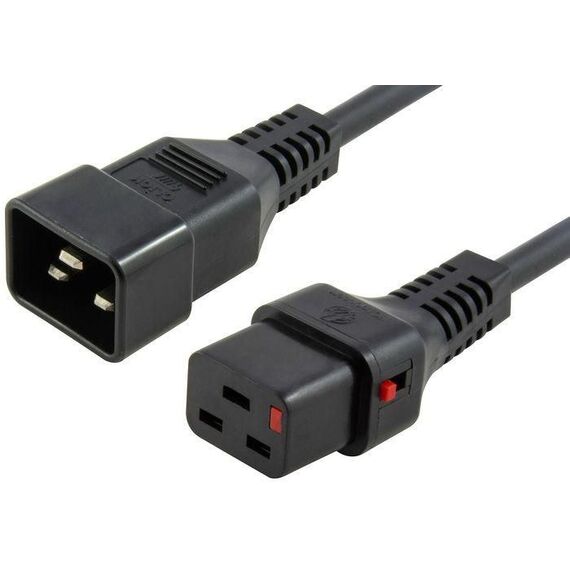 Microconnect PC1284 Stromkabel Schwarz 1 m C20-Koppler C19-Koppler