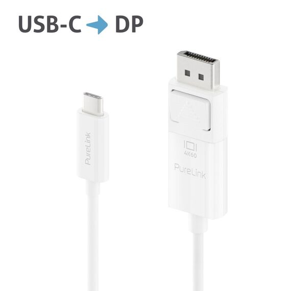 PureLink IS2220-015 Videokabel-Adapter 1,5 m USB Typ-C DisplayPort Weiß, 2 image