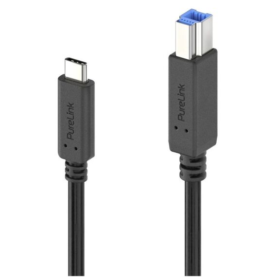 PureLink IS2311-005 USB Kabel USB 3.2 Gen 1 (3.1 Gen 1) 0,5 m USB C USB B 5 Gbit/s Schwarz