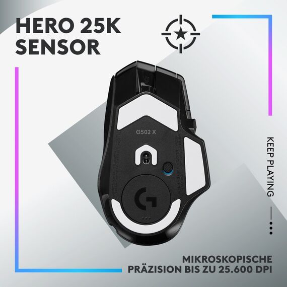 Logitech G G502 X PLUS, Farbe: Schwarz, 9 image
