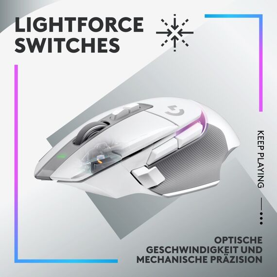 Logitech G G502 X PLUS, Farbe: Weiß, 9 image
