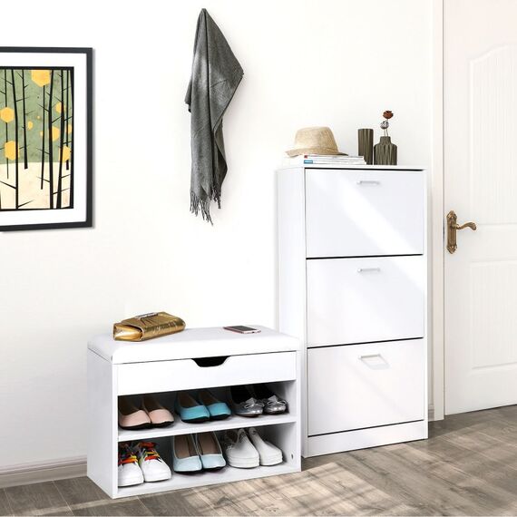 Vasagle LBC03WT Wohnzimmer-Sideboard 3 Tür(en), 2 image