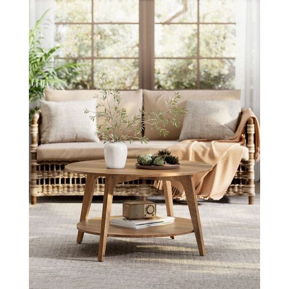 Vasagle LCT243K41 Beistelltisch Kaffeetisch Rundform 4 Bein(e), 2 image