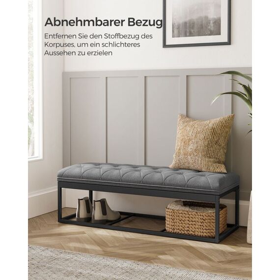 Songmics LSF088G01 Hocker & Sitzkissen Hocker/Ottomane Rechteck, 6 image