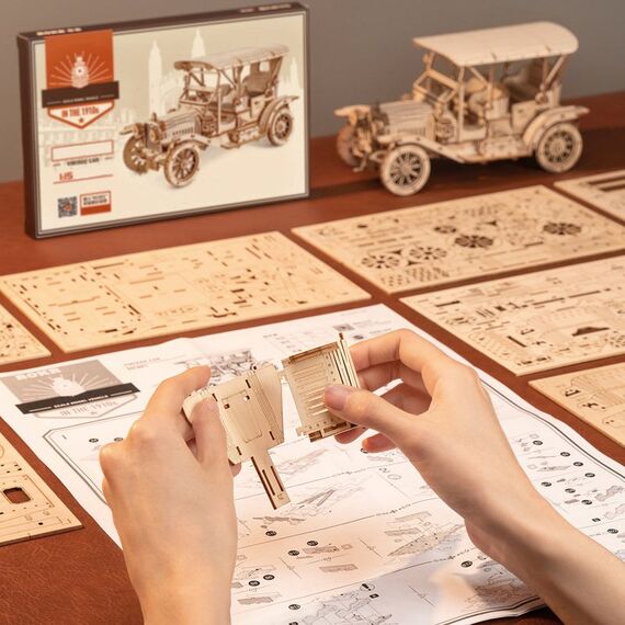 ROBOTIME Vintage Auto 3D-Puzzle 298 Stück(e) andere, 6 image